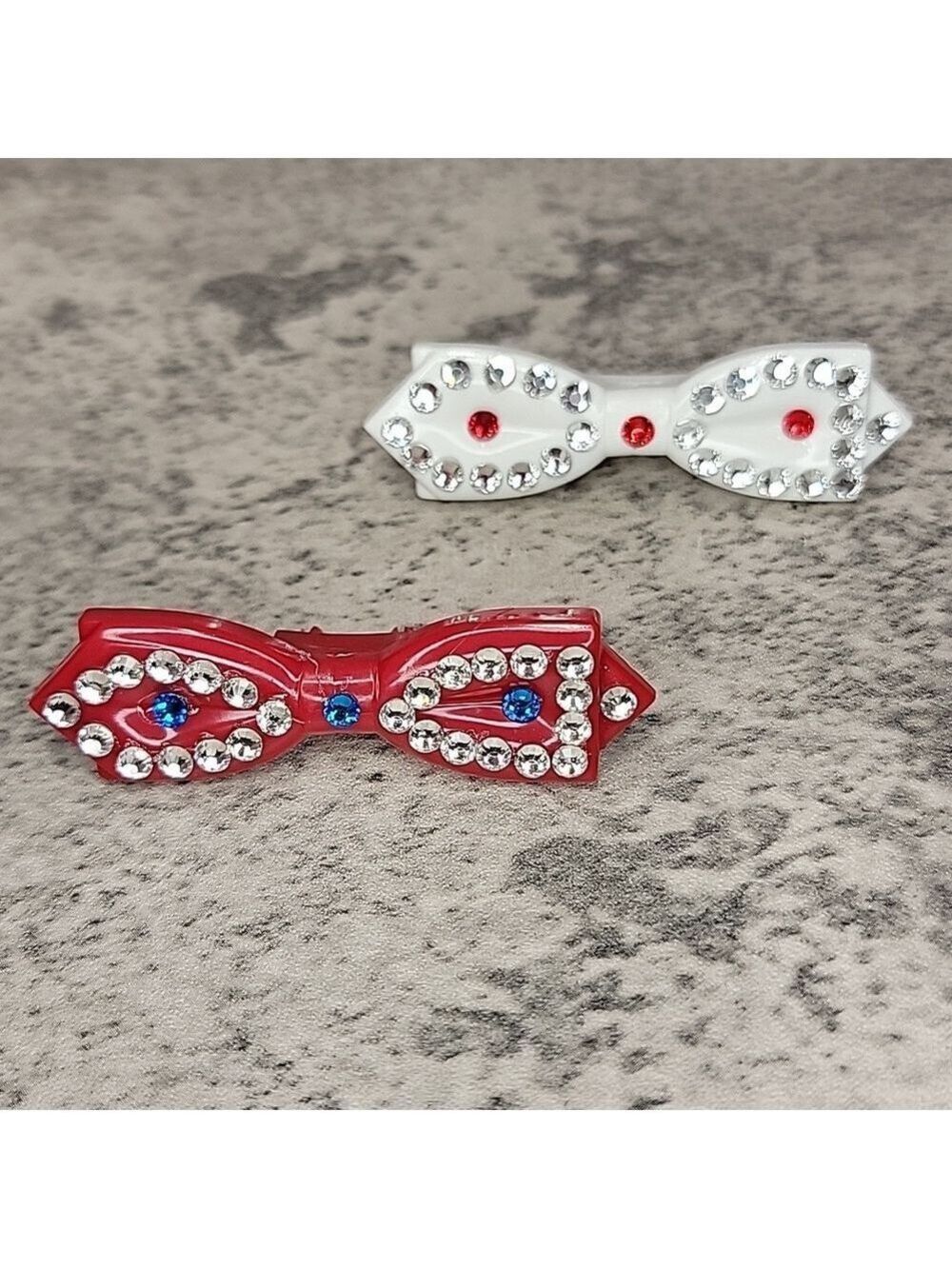 Rare Jeweled Red, White & Galaxy Blue Kit-Cat Klock LIMITED EDITION - Picture 16 of 16